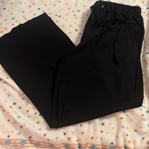 Boutique linen wide leg casual pants